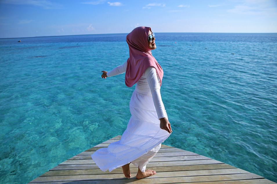 20+ Ide Gambar Wanita Muslimah Di Pantai