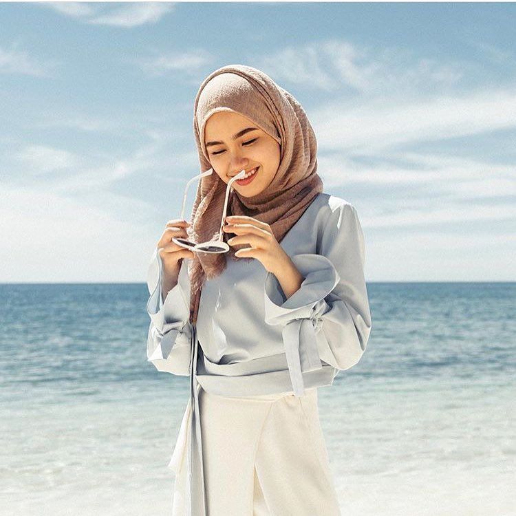 5 Tips Fesyen Muslimah  untuk Bergaya di Pantai  MyBaju Blog